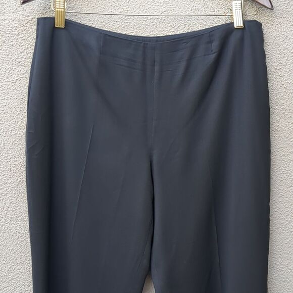 AGNONA Italy High Waist Black flare Leg Wool Silk Trousers Pants  size 30 - Picture 5 of 12
